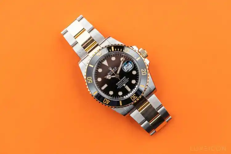 劳力士202141mm款间金黑水鬼现货一只求秒