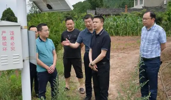 中江县领导抽查防汛安全地质灾害防治和森林防灭火工作