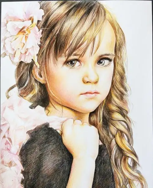 一些彩铅人物合集|纯艺术|绘画|王大叔7 - 原创作品 - 站酷 (zcool)