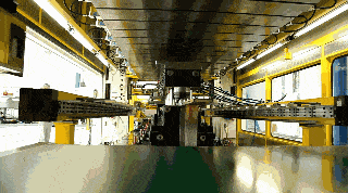 主机厂三次元多工位冲床 移动工作台3d动画 & 现场换模过程 ▼ 动态图