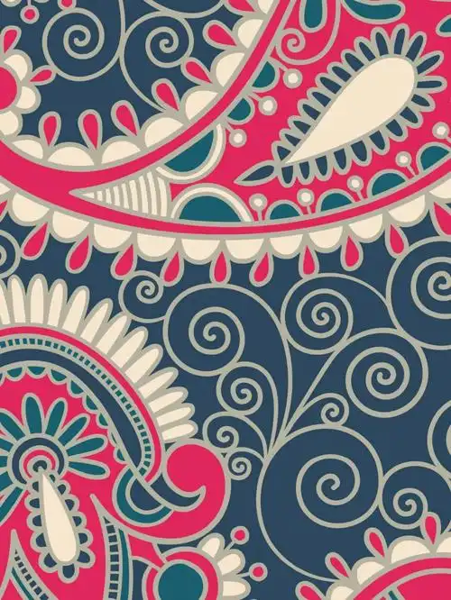 曼陀罗花纹背景风格向肆意疯长的浪漫