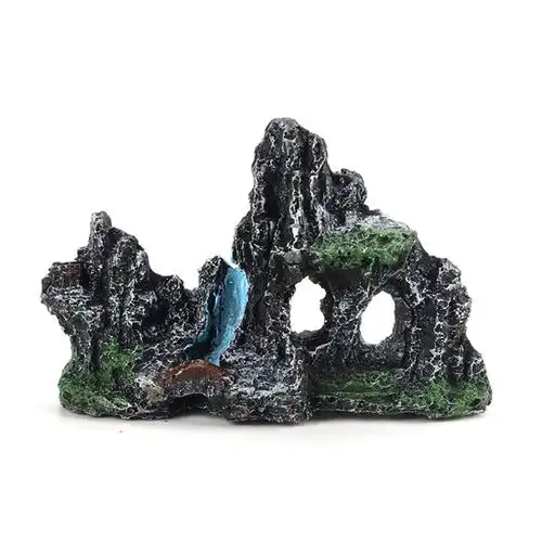 鱼缸仿真假山造景装饰石头石头布布景套餐水族箱造景