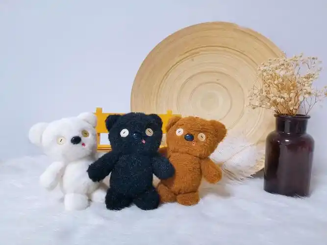 可爱卡通毛绒暖暖熊玩偶娃娃机公仔书包包包配饰挂件钥匙扣玩具