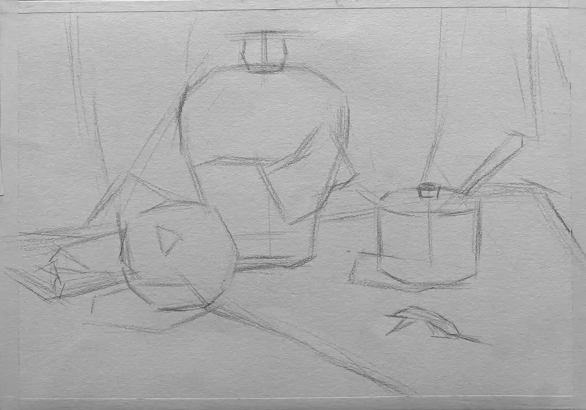 超级详细的静物步骤图.#美术艺考 #联考 #素描基础 #画个 - 抖音