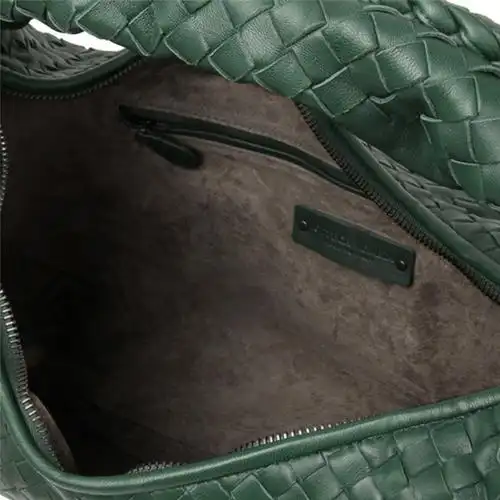 bottega veneta宝缇嘉 bv女包 编织小羊皮手提包 绿色367639-v0016