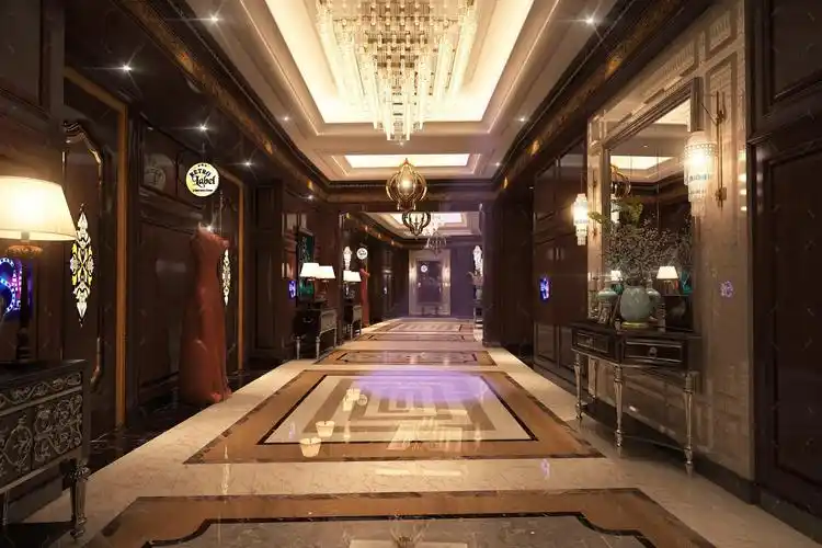 复古欧式娱乐会所大厅过道 - 效果图交流区-建e室内设计网