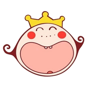 哈哈大笑的卡通大嘴女皇