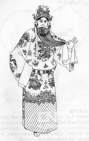 戏曲人物武生简笔画