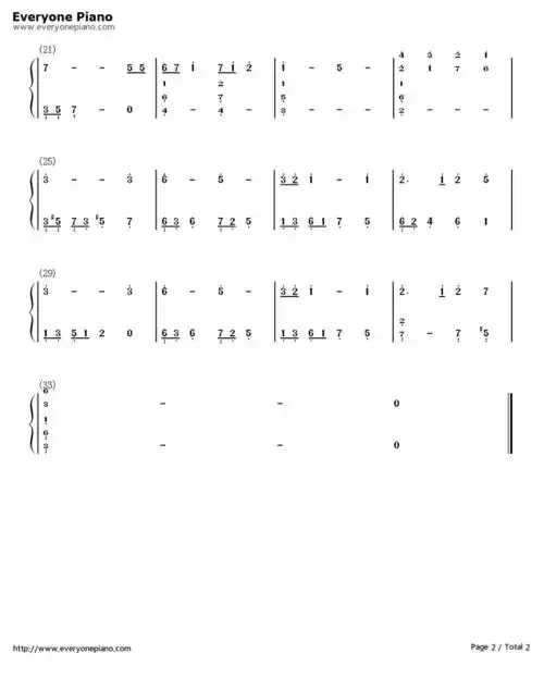 跪求天空之城a调五线谱