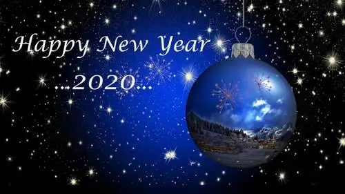 2020年新年快乐个性创新艺术字,艺术壁纸-回车桌面