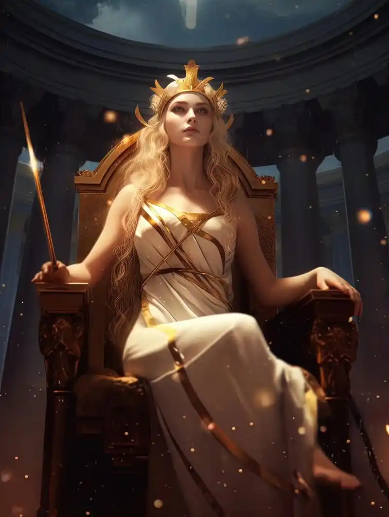 希腊神话丨神后赫拉丨氛围感高清壁纸.赫拉是希腊神话中的女神, - 抖