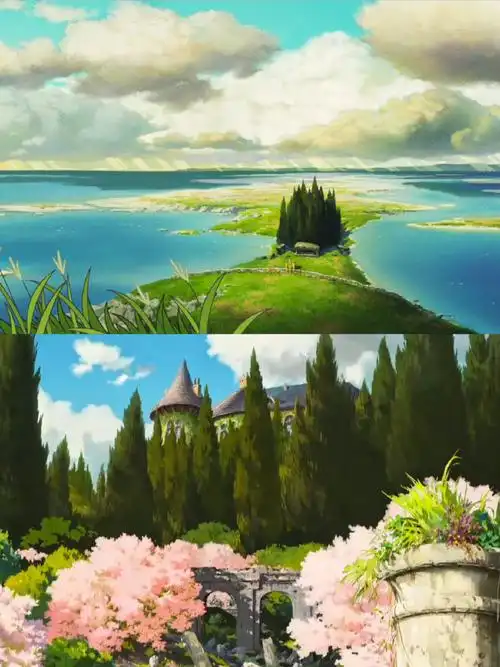 每一次看宫崎骏的动画就会有这种感受,电影中的场景投射到了现实中.