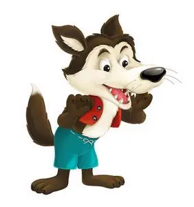 可爱卡通狼照片