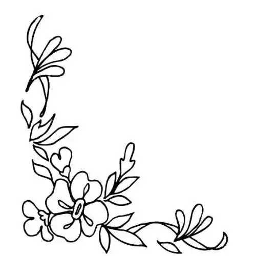 手绘花边边框简单又漂亮