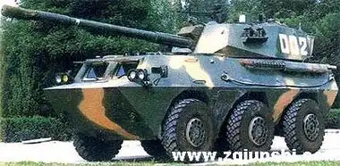 87式100毫米6x6轮式自行反坦克炮