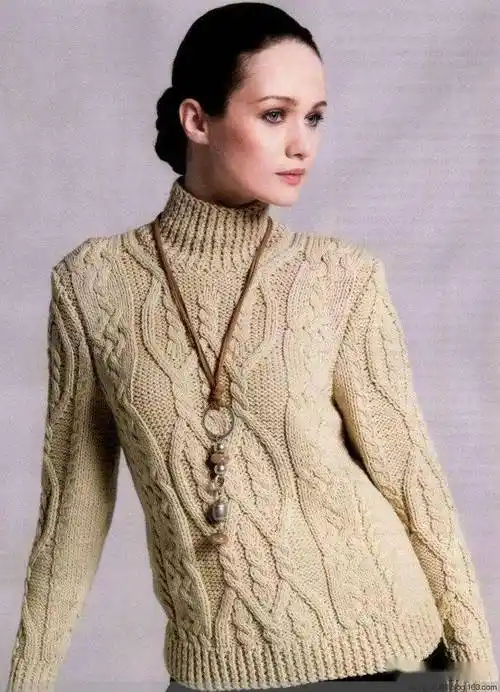 粗针粗线织的就是快!漂亮的高领毛衣编织教程_地方_花样_cm