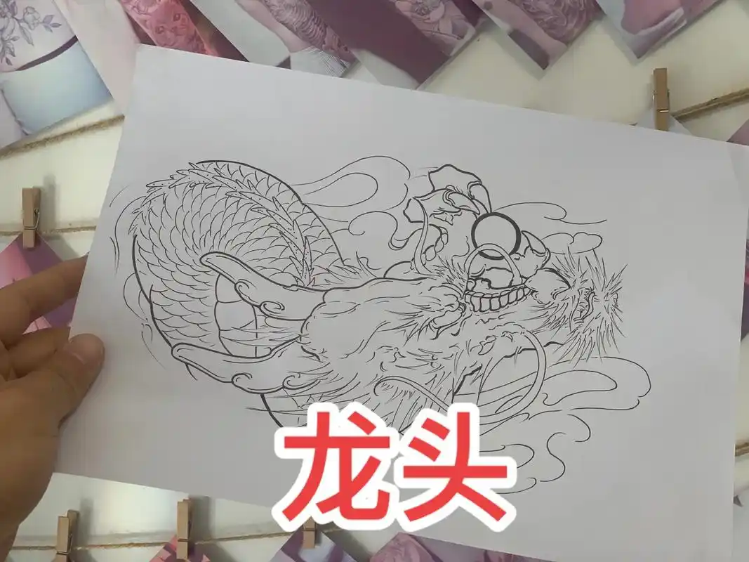 纹身手稿 #纹身绘画教学 - 抖音