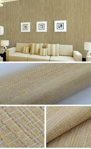 专业厂家直供无纺布 仿草编编织肌理纹理墙纸 时尚简约无纺布.