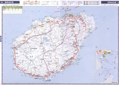 海南省交通地图全图