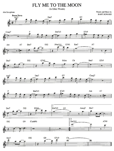 fly me to the moon_fly me to the moon简谱_fly me to the moon吉
