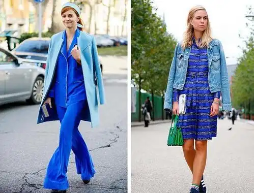 穿搭上大海一样的海蓝色,清新又深邃,高雅又充满魅力