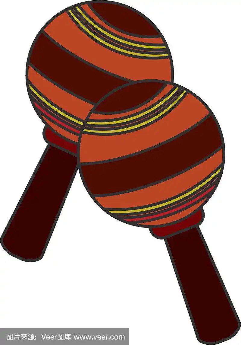 孤立的沙槌乐器设计