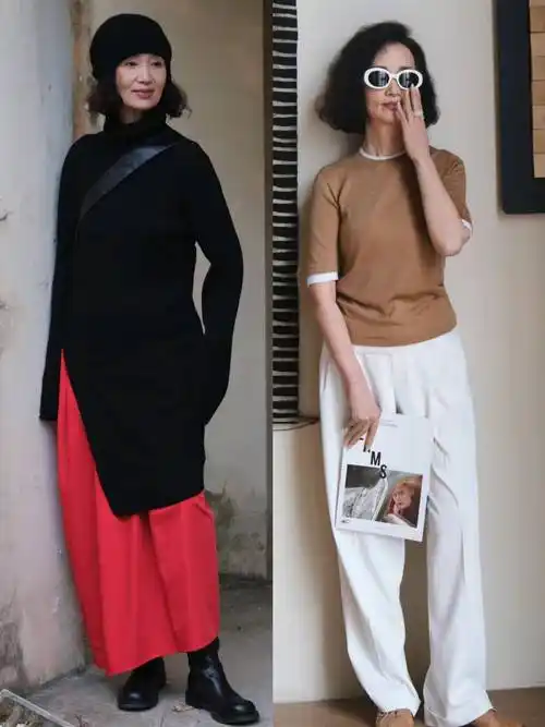 女人过了50岁,衣服"穿对不穿贵",学三木妈妈这样穿,真体面_时尚_白色