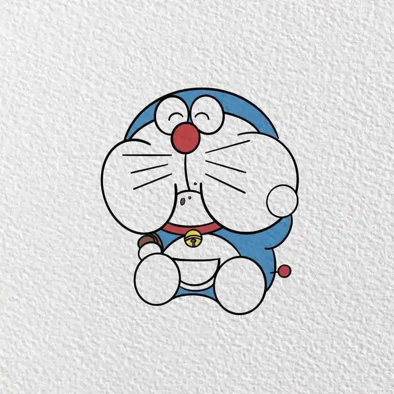 简笔画哆啦a梦附过程