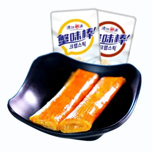 这个清江野渔手撕蟹味棒真的太好吃啦!辣度适中,口感鲜香,手撕 - 抖音