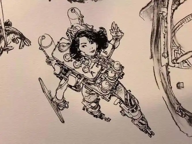 大神金政基的速写,很多人趴着看,百爱不厌!