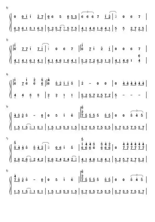 直到世界的尽头钢琴简谱-虫虫乐谱