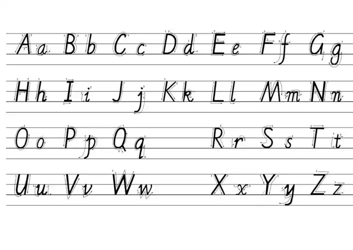 26个英文字母大小写书写顺序