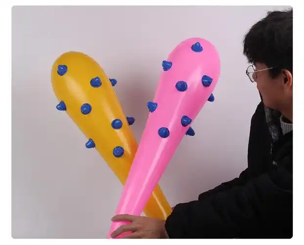 大号充气狼牙棒童年对战棒锤 婚庆道具敲头钉钉 pvc充气仿真玩具