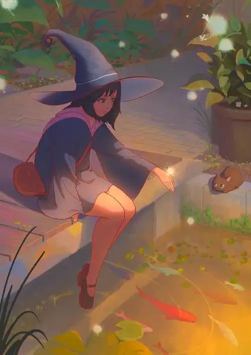 女巫主题的平涂探索|插画|创作习作|渣味豆 - 原创作品 - 站酷 (zcool