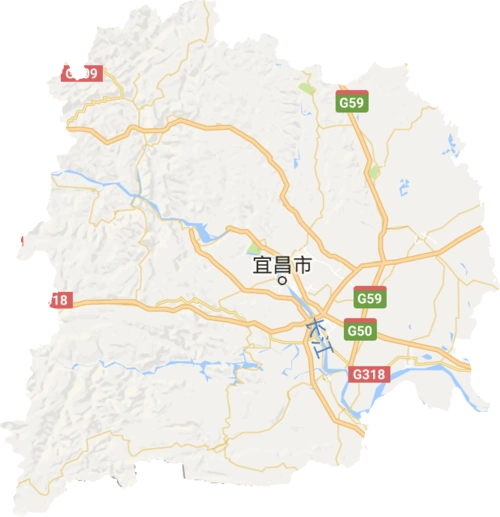 宜昌市高清电子地图,宜昌市高清谷歌电子地图