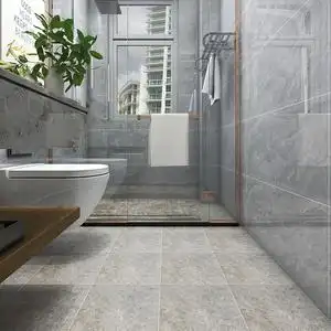 厨房卫生间地砖300x300仿古砖 哑光防滑暖色瓷砖浴室厕所地板砖灰