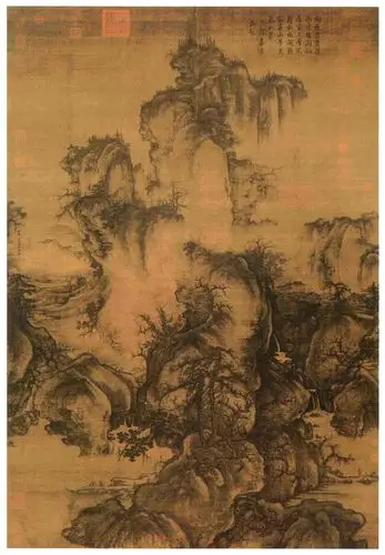 北宋 郭熙 早春图 轴 绢本浅设色 158.3x108.1cm 台北故宫博物院藏