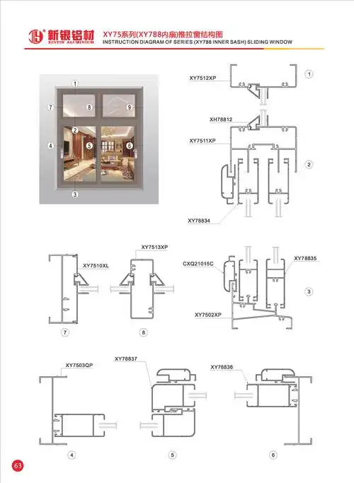 xy75系列推拉窗2