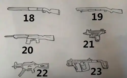 小学生画出31把"吃鸡"武器,老玩家一眼看出,而菜鸟毫不知情!