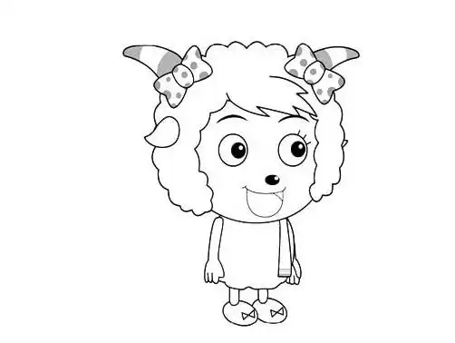 都喜欢的动画片喜羊羊与灰太狼里面的人物,美羊羊大多数时候天真可爱