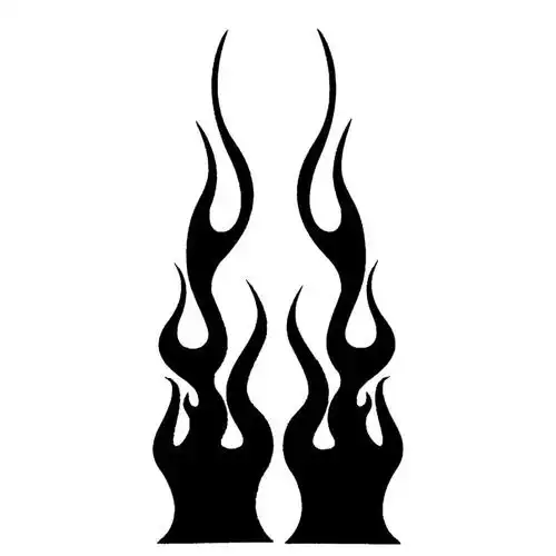 摩托车头盔火焰 油箱车贴 图腾改装烈火头盔贴纸拉花b07