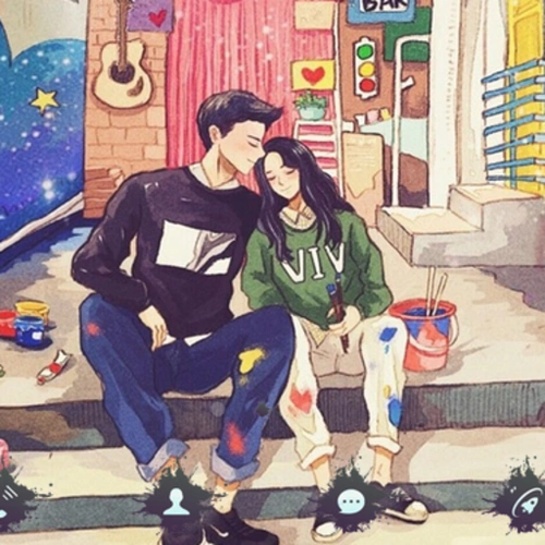 动漫情侣壁纸锁屏