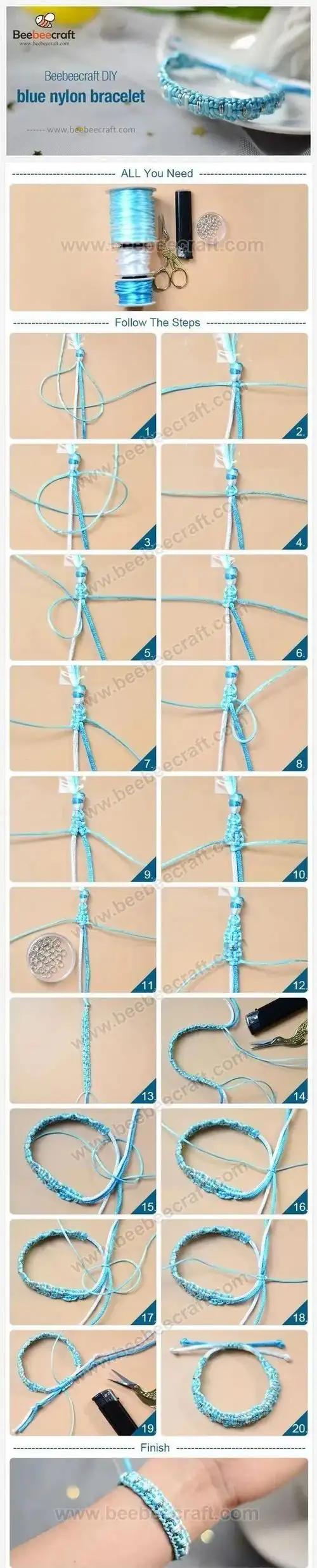 6款简约编绳教程,零基础也能学会