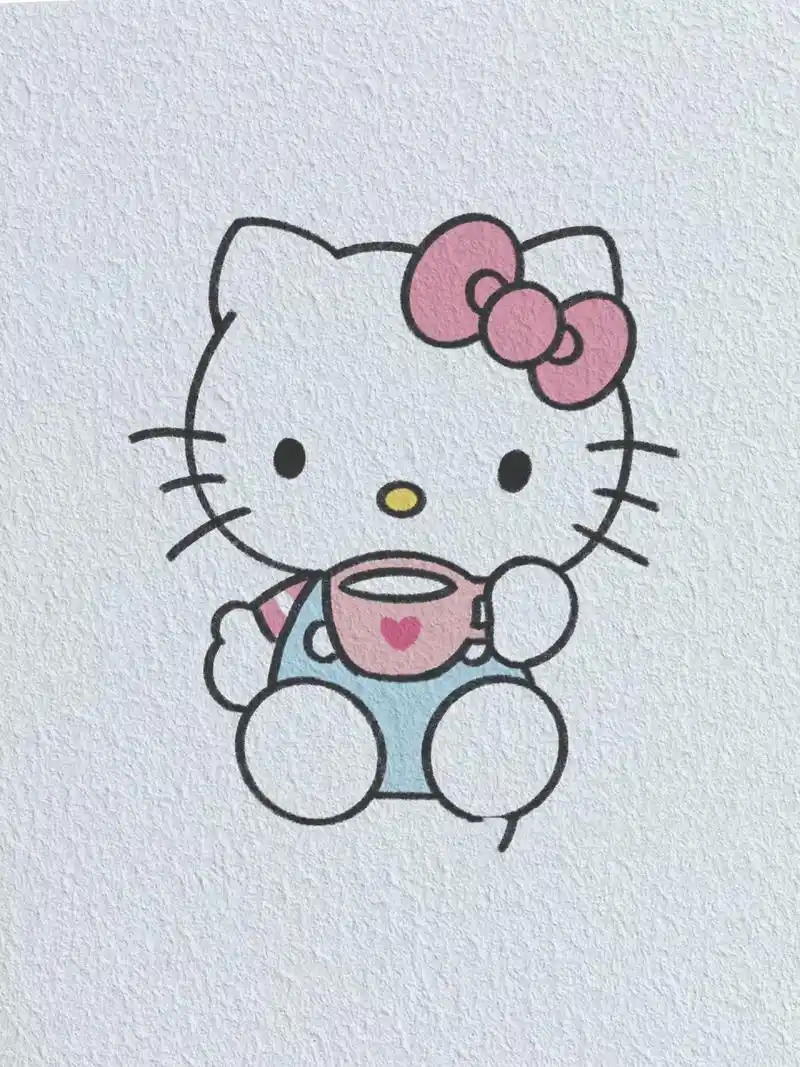 hello kitty78/今日简笔画凯蒂猫 kitty kitty