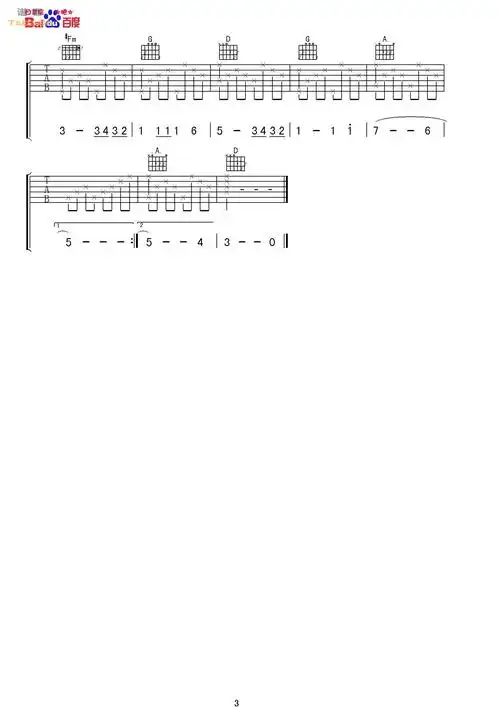 《valder fields 弹唱版》吉他谱