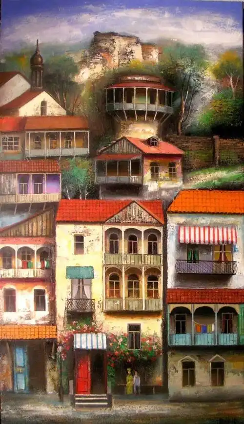 格鲁吉亚艺术家 david martiashvili 绘画作品 | www.pinterest.