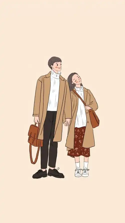 相依相偎的甜蜜情侣