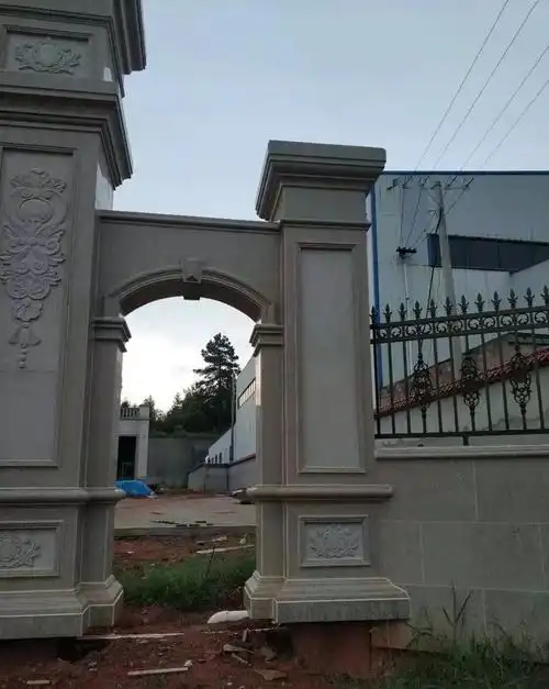 石材干挂的优点及施工节点工艺说明附别墅干挂大门实例