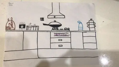 四(6)班 《我家的厨房》写生 by iris