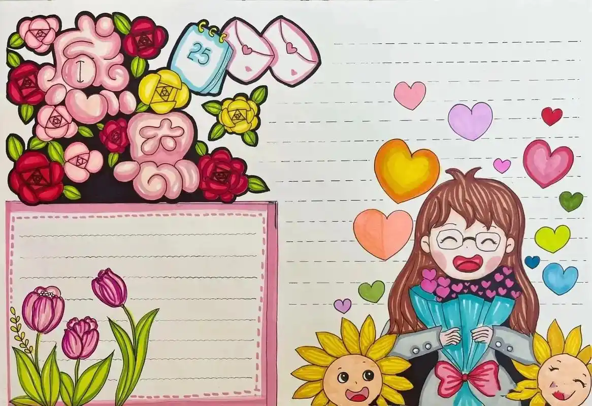 感恩节手抄报#感恩 #感恩节手抄报 #创意美术 #手抄报 # - 抖音